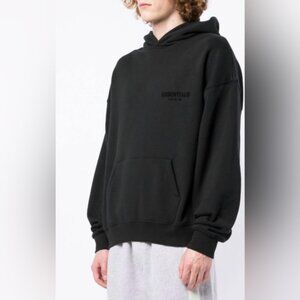 Essentials Fear of God logo print hoodie